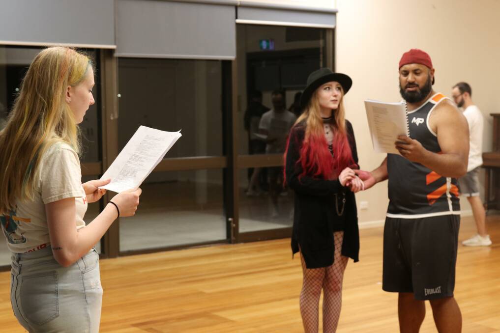 Othello rehearsals under way. Picture: BRAD FRANCE