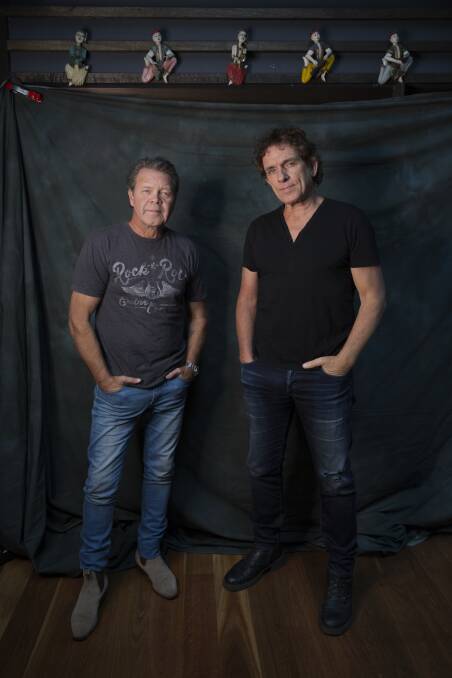 ON TRACK: Country music singer-songwriter Troy Cassar-Daley and rock musician Ian Moss team up on the Together Alone Tour at Albury Entertainment Centre on Friday night.