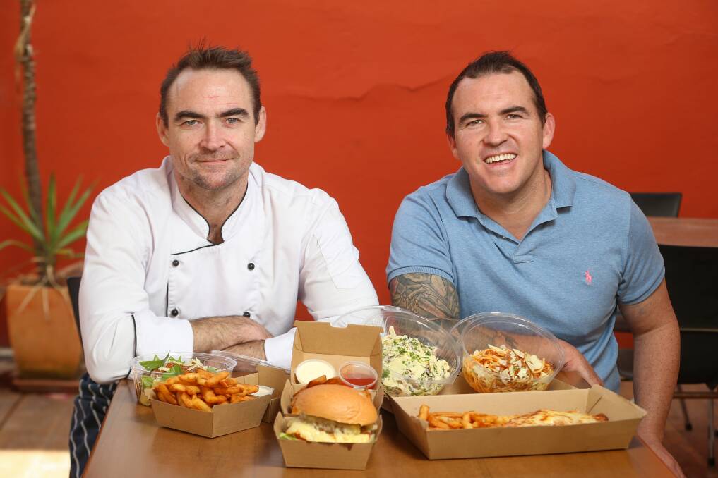 Shane and Chris Stewart are offering Parma Thursday at Poachers Paradise Hotel at Rutherglen. Picture: JAMES WILTSHIRE