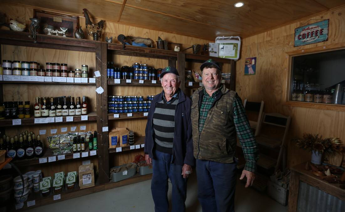 Bill Cook, 93, and his son Andrew run the family farm after Andrew and wife Anita Mihaljevic bought it back in 2012.