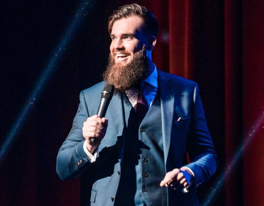 STAND UP: Working the dingy comedy rooms of his hometown Newcastle, Isaac Butterfield has done six years of hard yards to become an overnight success.