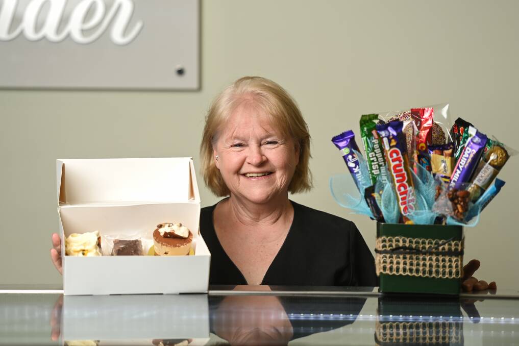 SWEET SPOT: Sweet Surrender co-owner Julie Myers is offering Father's Day gift baskets. Picture: MARK JESSER
