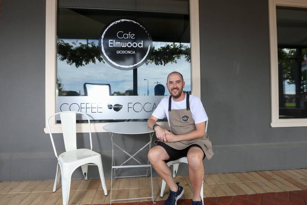 FRESH APPROACH: Cafe Elmwood owner Jordan McNamara, who took over the Wodonga business just five weeks ago, is already doing more trade for take-home meals among Border clients. Picture: TARA TREWHELLA