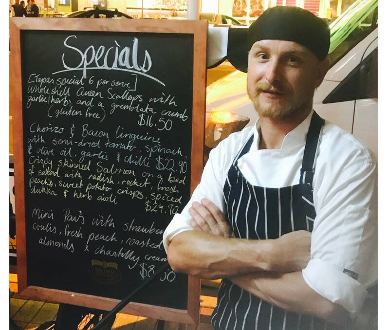 SUPPER CLUB: Barrafino head chef Luke Needham puts together the tapas and share plates for upstairs Albury hideout Duke’s Hidden Secret. It hosts a Secret Supper menu on Sundays and live music every other week.
