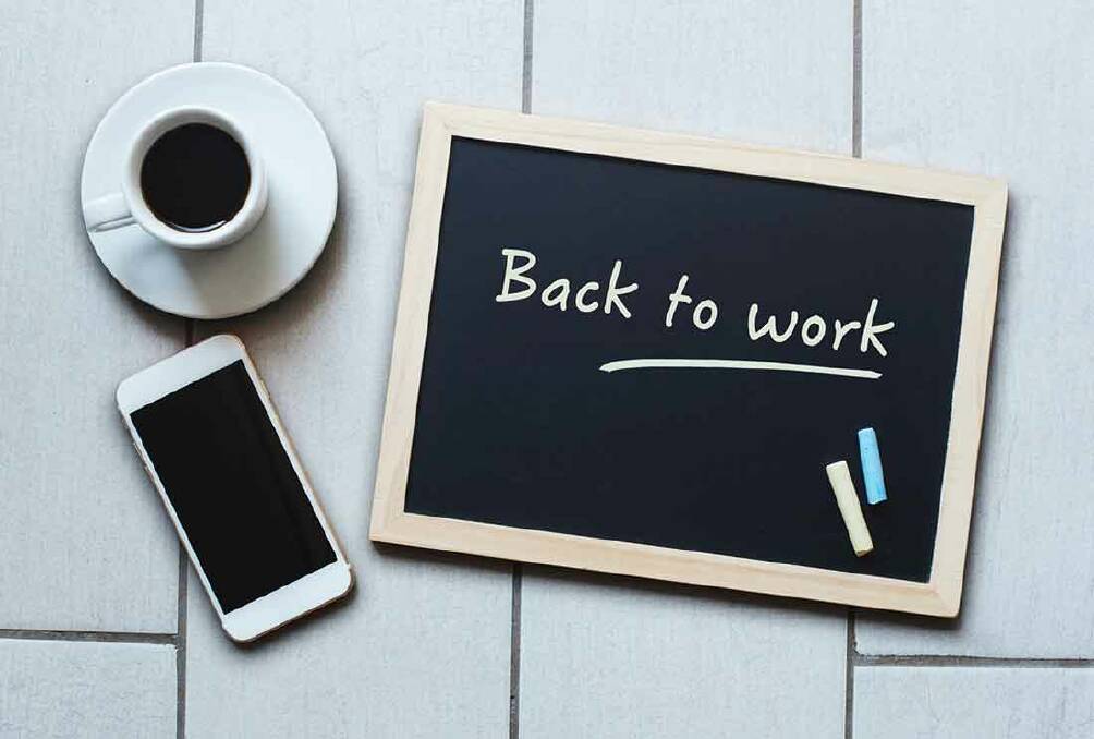 BACK TO BASICS: January is the time to ease back into work routines for many of us after the silly season winds up.