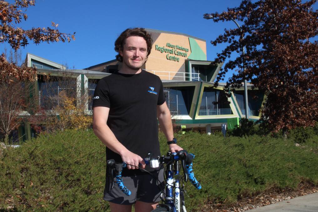TICKET TO RIDE: Albury Wodonga Health nurse Liam Forrest will cycle 600 kilometres in six days later this month to support the Albury Wodonga Regional Cancer Centre Trust Fund in their treatment and research on the Border. 
