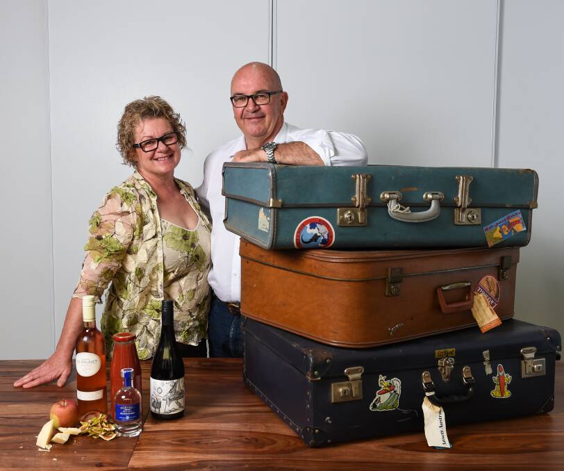 FOOD MILES: Noelle Quinn and Brendon Mahony have opened a shop for their travel brands including Eating Travel, bespoke food adventures. Picture: MARK JESSER