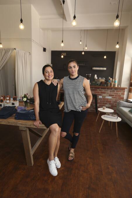 FASHION STATEMENT: Steph Chung and Katherine Dent bring food and fashion to Amp Lane. Picture: ELENOR TEDENBORG