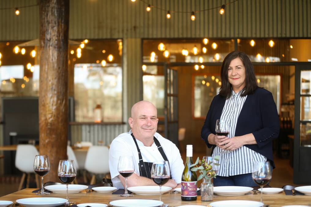 VINE TIMES: The Pavilion Restaurant sous chef Allan Parker and operator Karyn Walton offer new dining experiences. Picture: JAMES WILTSHIRE
