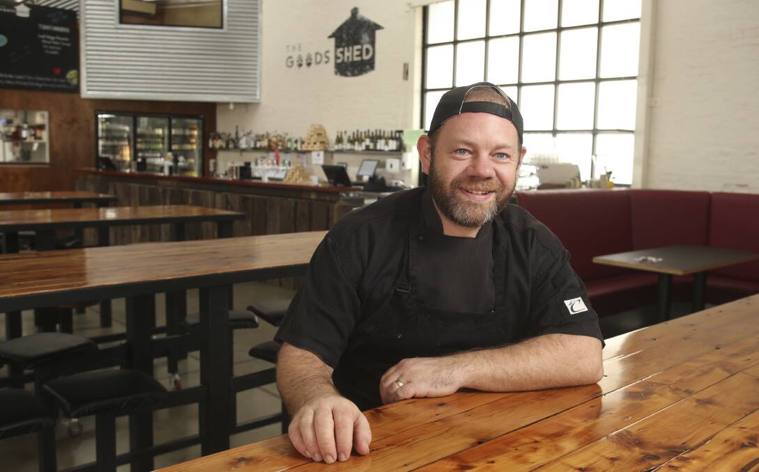 HERE'S CHEERS: The Goods Shed Craft Beer Cafe head chef Alex Dawkins uses local produce to set the menu apart. Picture: ELENOR TEDENBORG