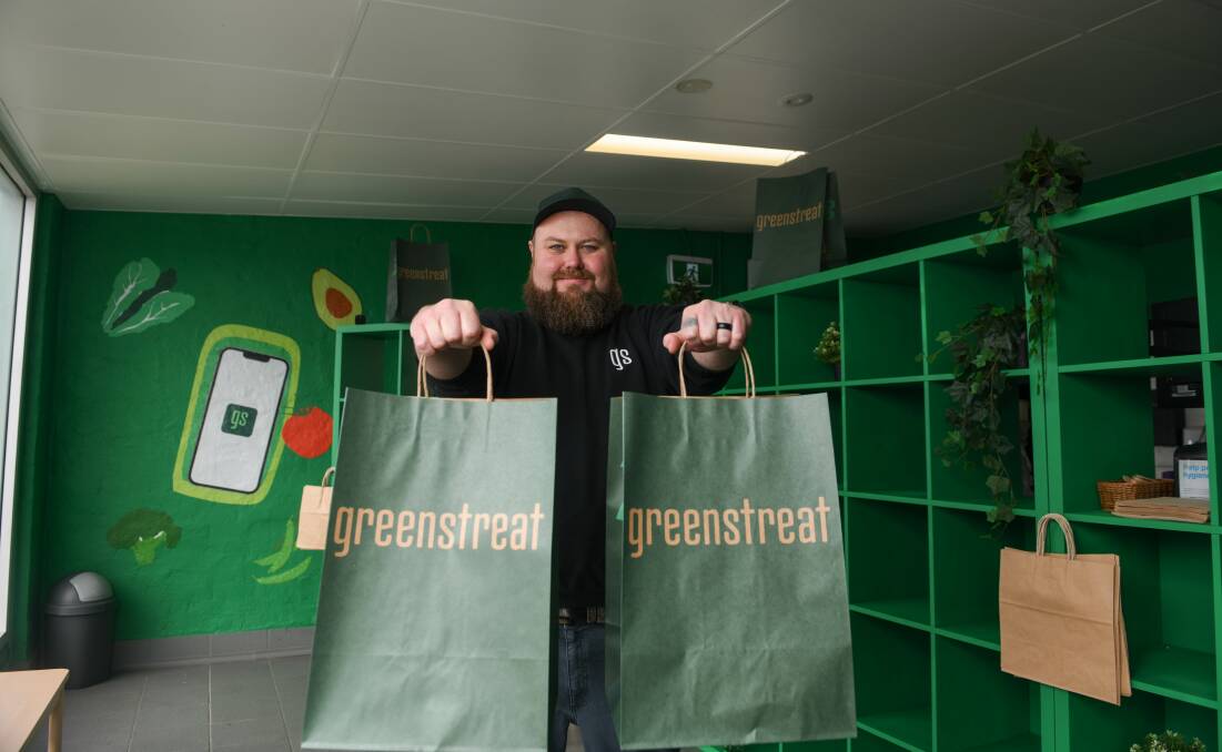 Greenstreat co-founder Jesse McGrath in the new Lavington store. Picture by Tara Trewhella
