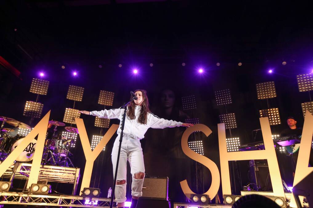 ARIA award-winning Australian indie pop songstress Amy Shark put on two gigs at The Cube Wodonga after the first sold out in 10 minutes. Picture: TARA TREWHELLA