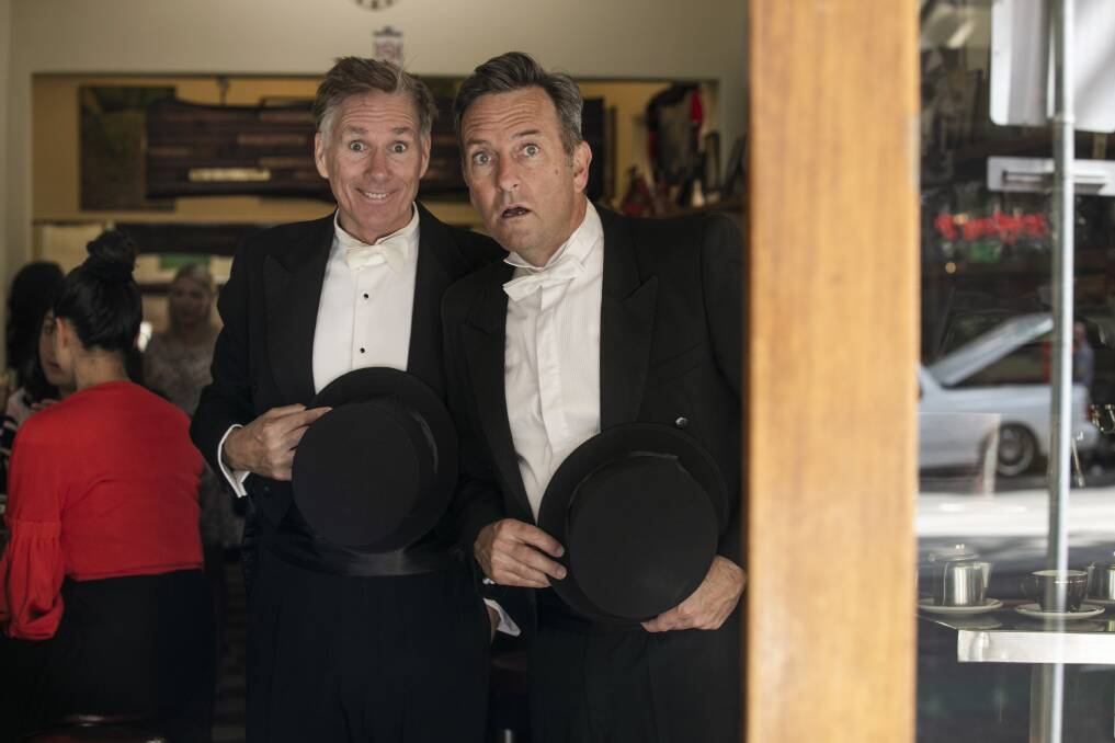 CLASS ACT: Opera singer David Hobson and comedian Colin Lane team up for In Tails, which is launching its tour in Albury on Saturday, May 1. 