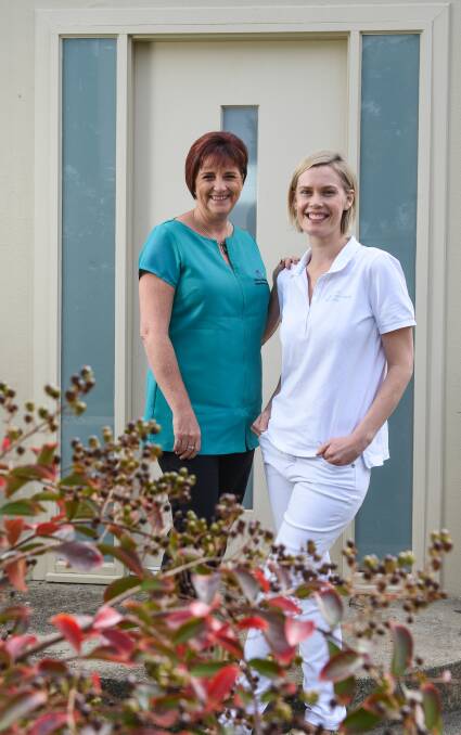 BABY STEPS: Barbara Roberts and Sophie Lynch will host a pregnancy and birth wellbeing expo on Saturday to showcase complementary health. Picture: MARK JESSER