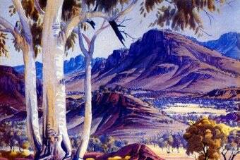 TRUE COLOURS: Albert Namatjira's paintings such as Blue Haze over James Range gave many Australians their first glimpses into the outback heart of the country.  . 