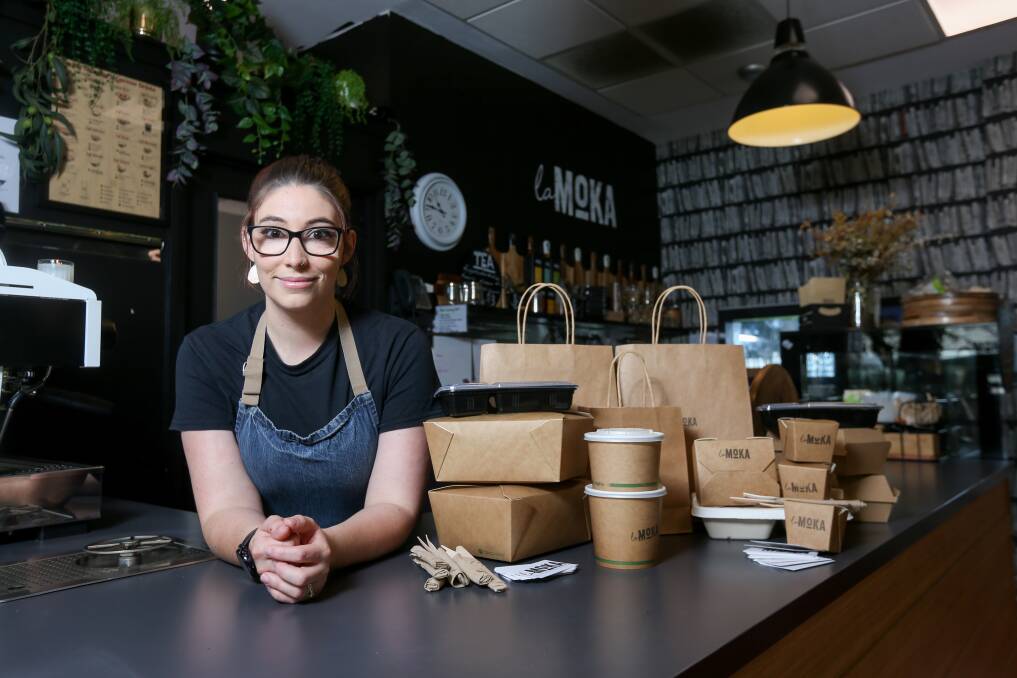 WHOLESOME FARE: La Moka Cafe owner Tiffany van Zanden will offer four main dishes and three desserts a week for takeaway or delivery. Picture: TARA TREWHELLA