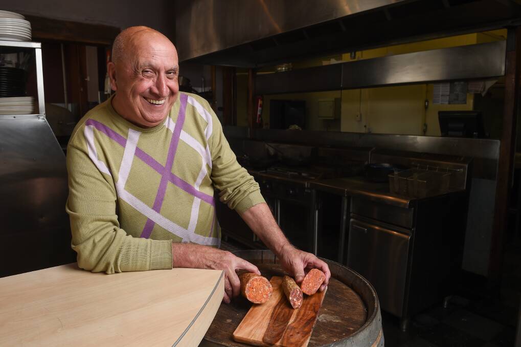 COMFORT FOOD: Italy on a Plate head chef Carmelo Cardamone has worked under legendary chef Pietro Grossi (Guy Grossi's father) and at Melbourne dining icon, Tolarno, with the Massoni family. Picture: MARK JESSER