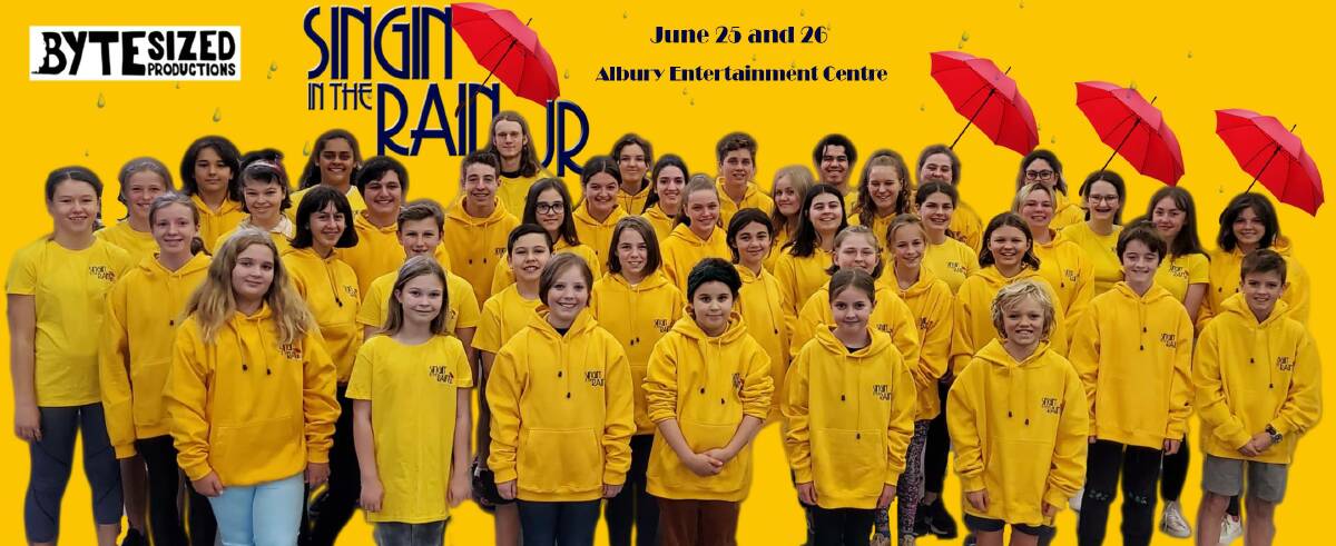 ON SONG: BYTESized Productions will present Singin' in the Rain Jr for three public shows at Albury Entertainment Centre later this month.