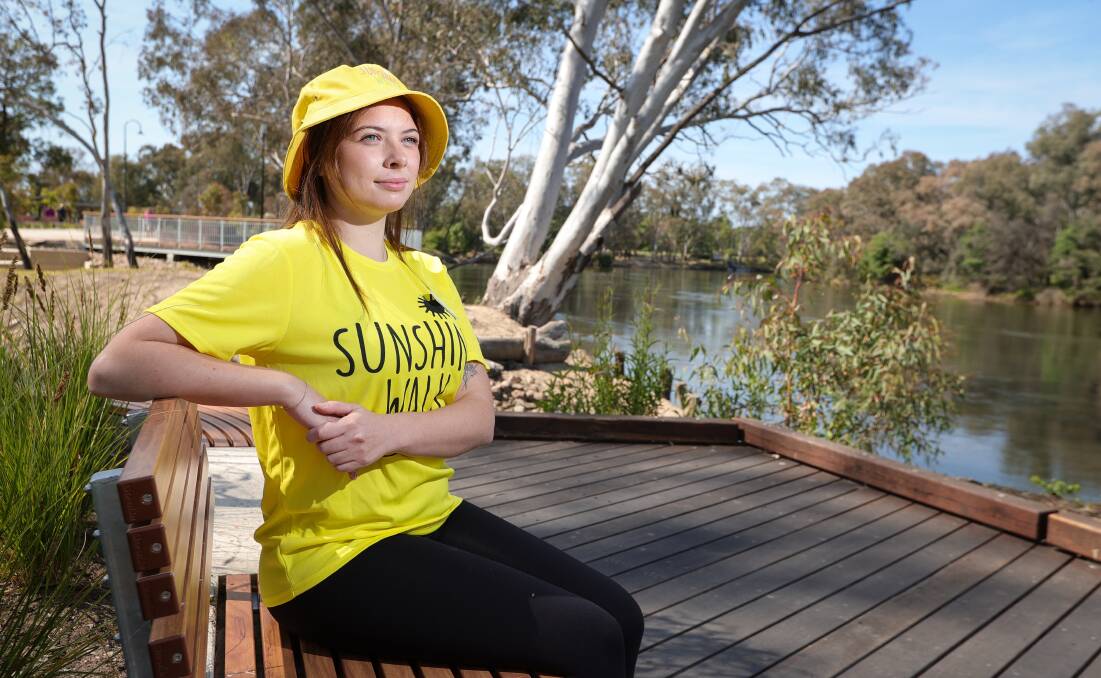 Thurgoona student Simone McLees will undertake the 20-kilometre route in this year's Sunshine Walk. Picture by James Wiltshire