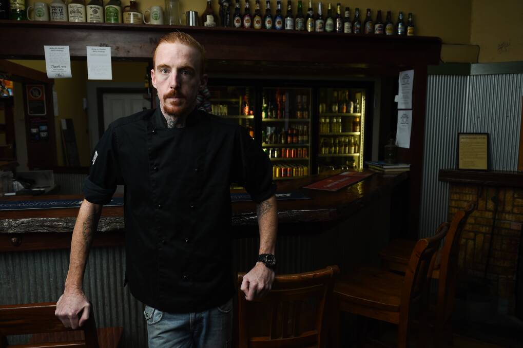 PUB DINING: Gerogery Hotel chef Daniel Bell says only five people have ordered the parmigiana by two on his shift during the past five months. Just one hotel patron managed to "polish it off". Picture: MARK JESSER