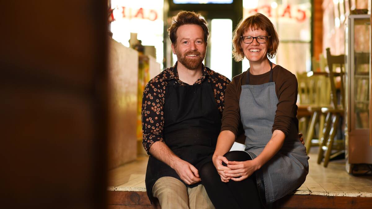 FOOD FOR THE SOUL: Saint Monday owners Chris McGorlick and Lauren Salathiel say their sustainable approach to the business is simply an extension of their home life. 
Pictures: MARK JESSER