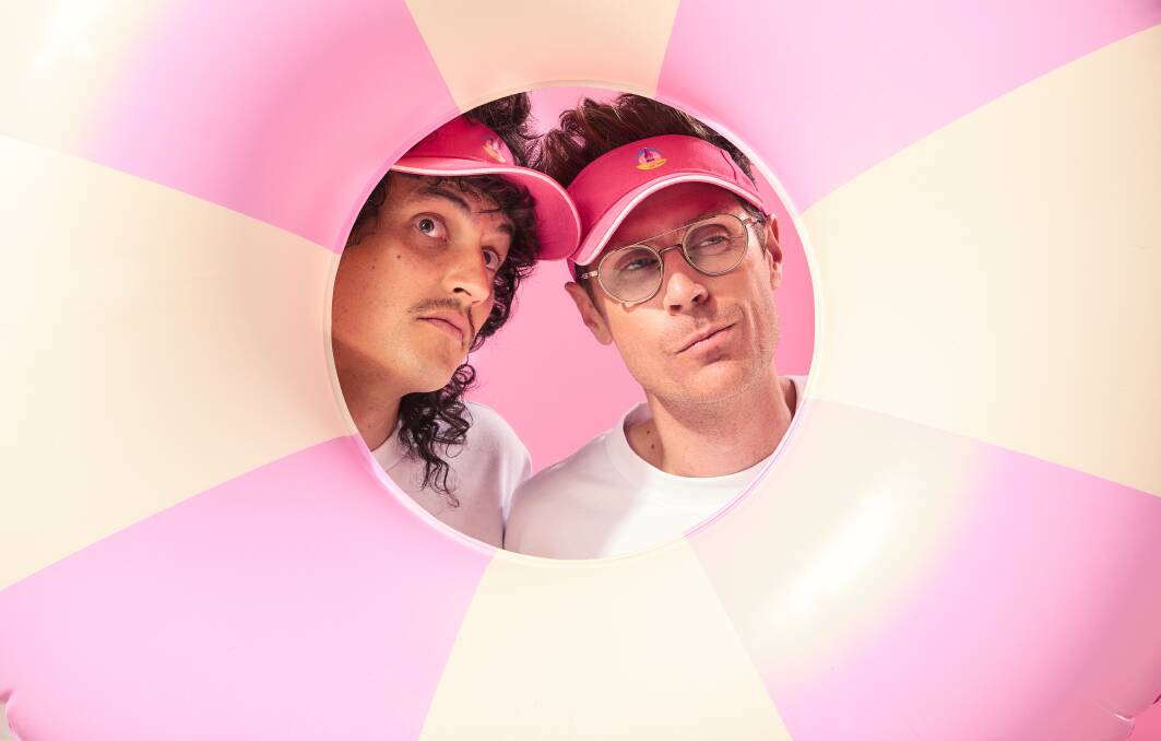 Australian electronic indie pop duo Client Liaison, Monte Morgan and Harvey Miller, are coming to Beer Deluxe Albury. Picture supplied