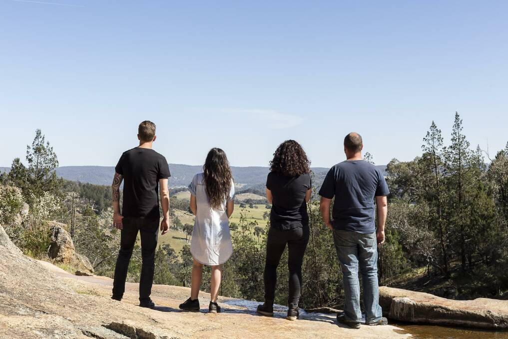 FAB FOUR: Photographers Jerun Teerlak, Erin Davis-Hartwig, Nat Ord and Scott Hartvigsen, who are all past and present residents of Beechworth and surrounds, have been creating new work for FOUR. Picture: ERIN DAVIS-HARTWIG