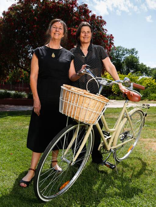 WHAT A RIDE: Rosalie Ham and Sue Maslin returned to the Border for the Albury premiere of The Dressmaker hosted by The Scots School Albury. Picture: MARK JESSER