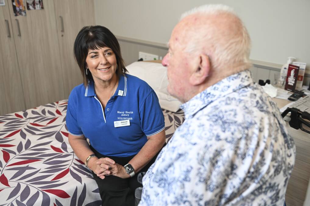 Deborah Breen says being a Mercy Health Albury volunteer had taught her to treat everybody as an individual and to listen so they really feel heard. Picture by Mark Jesser 