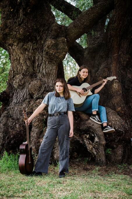 ON SONG: Rutherglen musicians Lilly Ciufici and Tilly Pinn will perform in the Australian National Busking Championships heats.