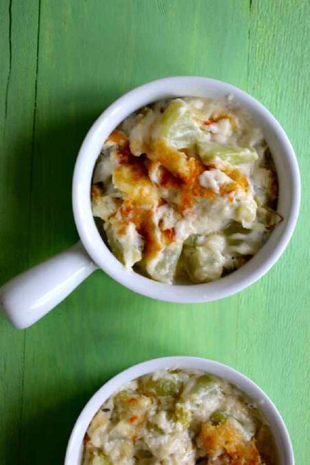 HOME COOKING: Choko Gratin is a specialty side dish to roast meals.
