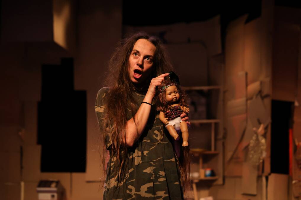 Carly Sheppard is mind-blowing in the role of her bogan alter ego Chase, which is now playing at the Butter Factory Theatre in Wodonga after a successful season at the Malthouse Theatre in Southbank, Melbourne. Picture: JAMES WILTSHIRE