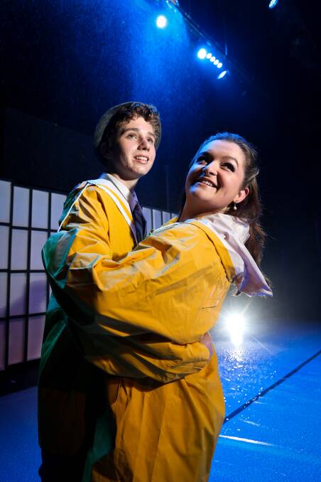 ON SONG: Lochlan Moffat and Ellie Constable star in Singin' in the Rain, which is playing at Albury Entertainment Centre on Saturday at 2pm and 7pm. Picture: JAMES WILTSHIRE
