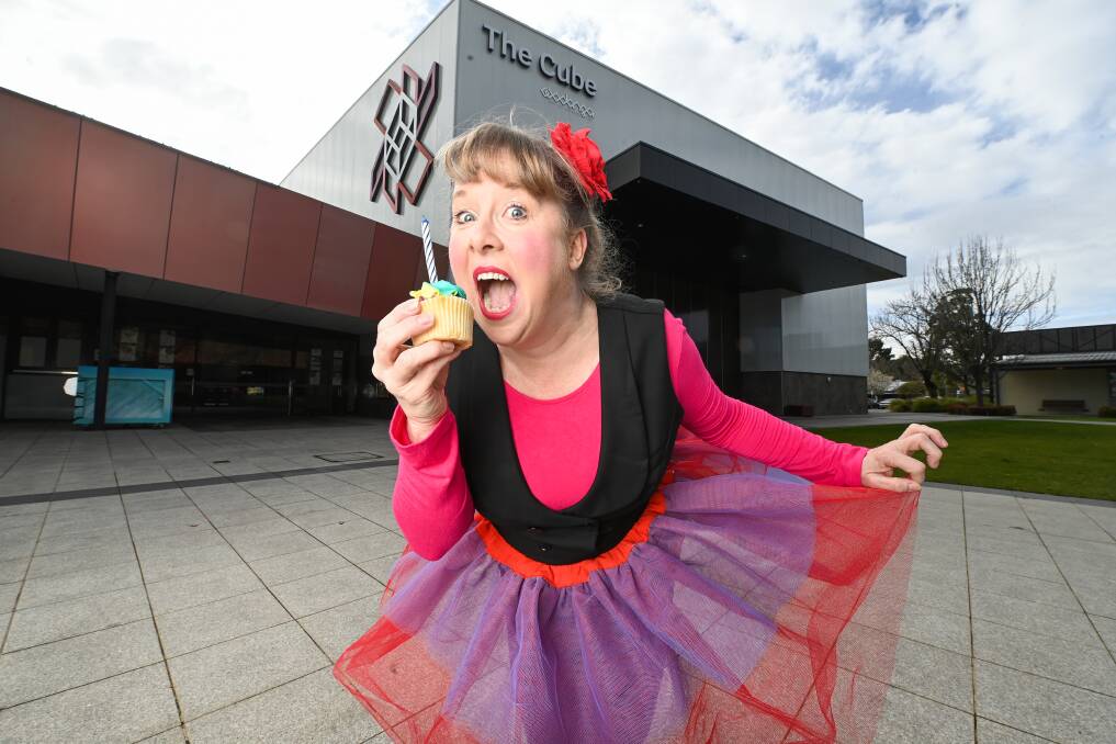 STAGE SHOW: Natasha Quinn will host a family event on Saturday to celebrate The Cube Wodonga's 10th anniversary. It will feature a circus performance, drumming workshop, magic show, craft and cake. Picture: MARK JESSER