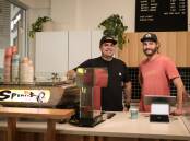 DREAM MACHINE: Bright coffee roasters and retailers Sixpence Coffee co-founder Luke Dudley will open Sixpence Coffee Albury on Monday in City Walk Arcade with three co-owners including Tim Dickens. Picture: JAMES WILTSHIRE