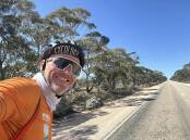 Wodonga IT worker Dan Owen was among 37 riders who joined the Indian Pacific Wheel Ride (IPWR), a 5471-kilometre bike ride that left Fremantle on Saturday, March 16. Picture supplied