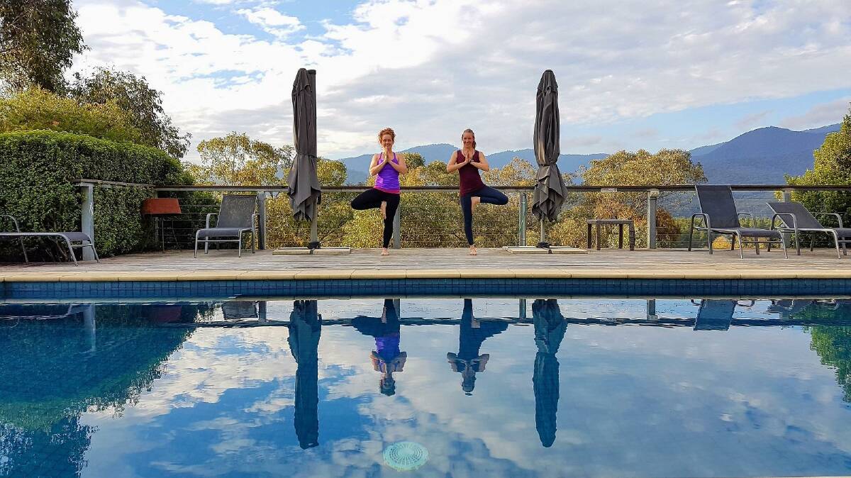 TIME OUT: Yoga Alliance yoga teachers Kylie Bertuch, of Ginger Ki Yoga and Wellness, and Emily Rose, of Emily Rose Yoga, will offer their first combined soul-nourishing weekend at the foot of Mount Buffalo later this month.