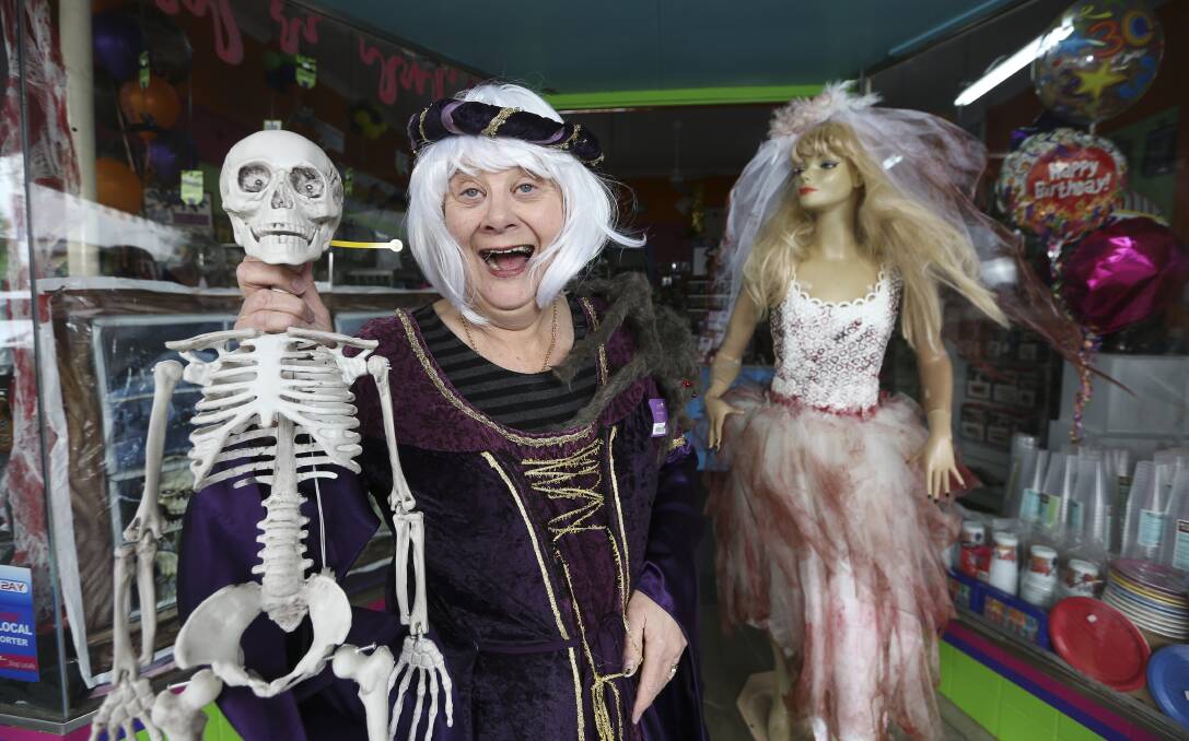 PARTY PLAN: Glenys Gibbon will mark the end of an era when Spiders Costume and Party Shop closes on October 31. Picture: ELENOR TEDENBORG