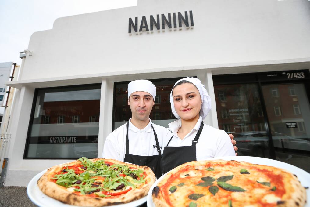 AUTHENTIC ITALIAN: Nannini Ristorante & Pizzeria pizza chef Domenico Tignino and chef Stefania Fragliasso share their passion for Italian fare. Picture: JAMES WILTSHIRE
