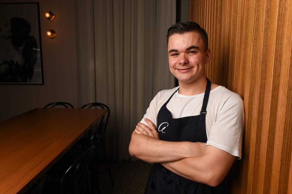 FULL FLIGHT: Born-and-bred Wodonga chef Ben Warhurst (BeanStation and Miss Amelie) will take up a new job at Melbourne restaurateur Scott Pickett's hatted restaurant Matilda 159 Domain in South Yarra. Picture: MARK JESSER