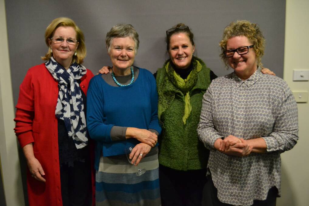 FRIENDSHIP CIRCLE: Virginia Sykes, Claire Douglas, Sally Weatherlake and Noelle Quinn celebrate the memory of Kim Caunt with a soup share on Thursday.