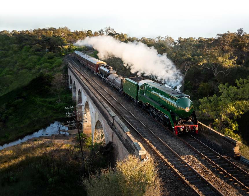 Enjoy a steam train ride behind the newly-restored steam locomotive 3801 this weekend.
