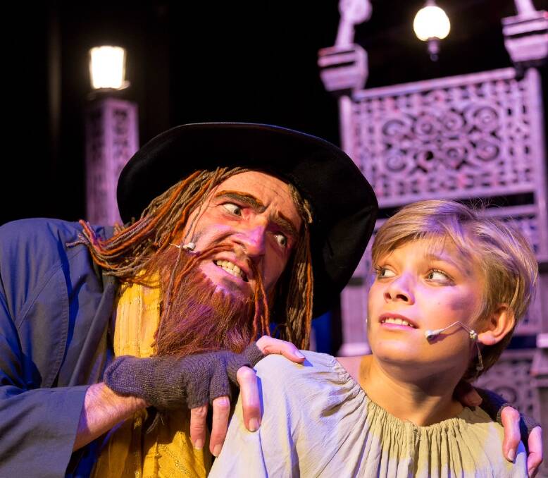 CLASSIC TALE: Leon Walsh (Fagin) and Kobey Hudec (Oliver) team up for Oliver!, which opens on Thursday at The Albury Entertainment Centre. There will be performances on Friday and Saturday. Picture: ROB LACEY 