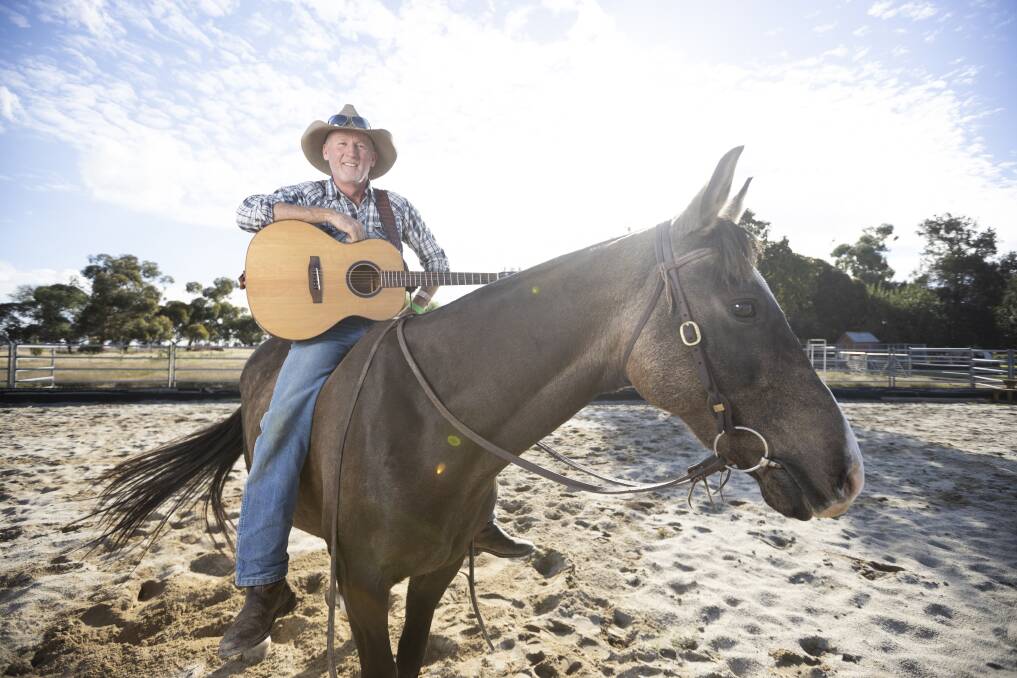 Walla farmer Danny Phegan has been performing gigs for 30 years. Picture: ASH SMITH