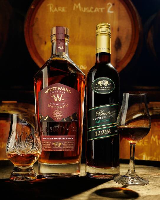 Westward's famous Original Whiskey has been finished in Stanton and Killeen's Classic Muscat casks, which were shipped from Rutherglen to the US.