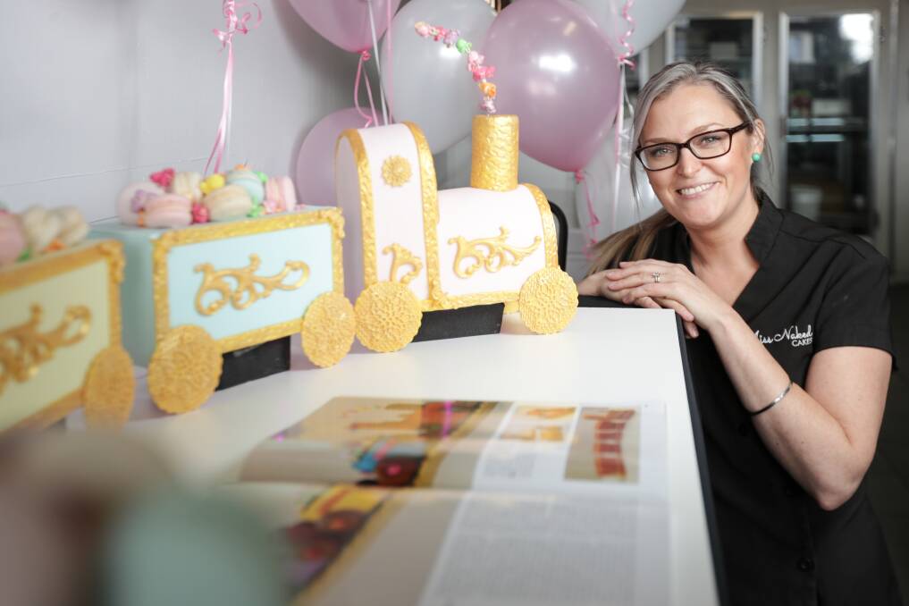 ON TRACK: Clare Doolan was inspired by The Woman's Weekly Children's Birthday Cake Cook Book last year to create a train complete with LED lighting and smoke.
