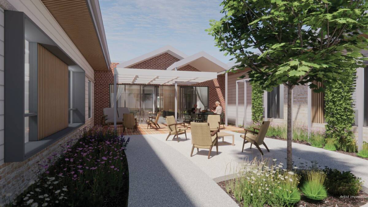 The state-of-the-art aged care centre will have a community room, sacred space, other common areas, extensive gardens and health services on site. 