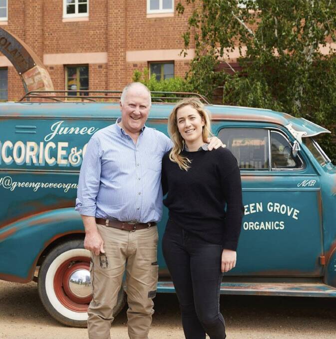 Pictured with her father Neil Druce, Junee Licorice and Chocolate Factory general manager Rhiannon Druce says the ban will rock many regional and rural businesses.