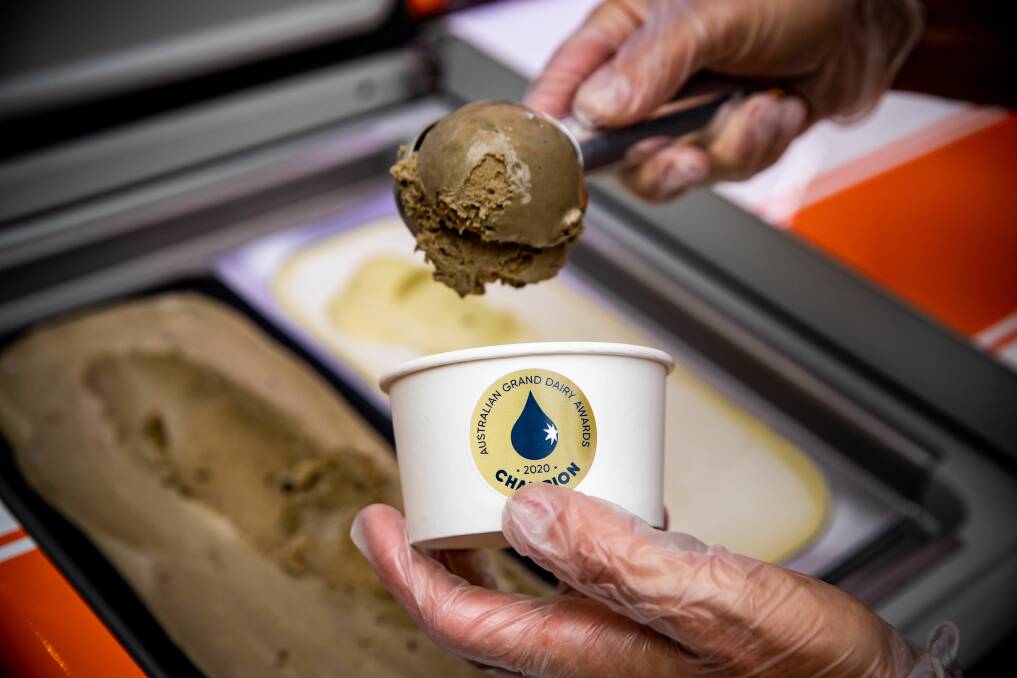COOL CLASSIC: Gundowring Fine Foods claimed Champion in the Ice Cream Category at the 2020 Australian Grand Dairy Awards in Melbourne on Thursday night.