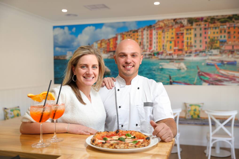 SAVOUR FLAVOUR: Mamma Mia Italian Kitchen owners Serena McGuffie and Alessandro Destri will open their new restaurant in East Albury on Tuesday. It will offer traditional pizza and pasta dishes inspired by family recipes. Picture: JAMES WILTSHIRE